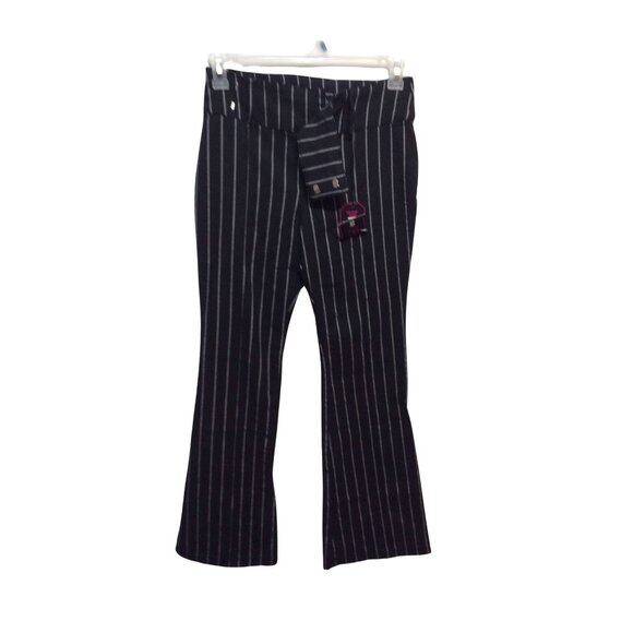 No Boundaries Black white striped Pants size 7-9 SKU12 - Picture 2 of 5